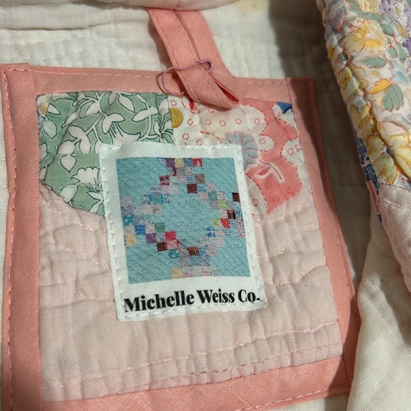 MICHELLE WEISS CO WOMENS QUILT VEST SLEEVELESS Sz S/M - Picture 5 of 13